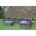 Le design le plus attrayant Sectional Patio Set de canapé de jardin Meubles en osier